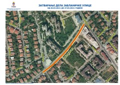 РАДОВИ У ЈАБЛАНИЧКОЈ УЛИЦИ ОД УЛИЦЕ РАТКА МИТРОВИЋА ДО ШАВНИЧКЕ УЛИЦЕ ОД 20.03.ДО 27.03.2013.