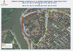 Измена режима саобраћаја у Булевару војводе Бојовића за време одржавања манифестације „Bike rock fest“