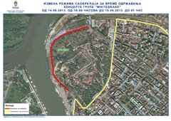 Измена режима саобраћаја у Булевару војводе Бојовића за време одржавања концерта групе “Whitesnake”
