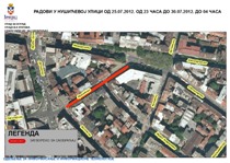 Затварање дела Нушићеве улице