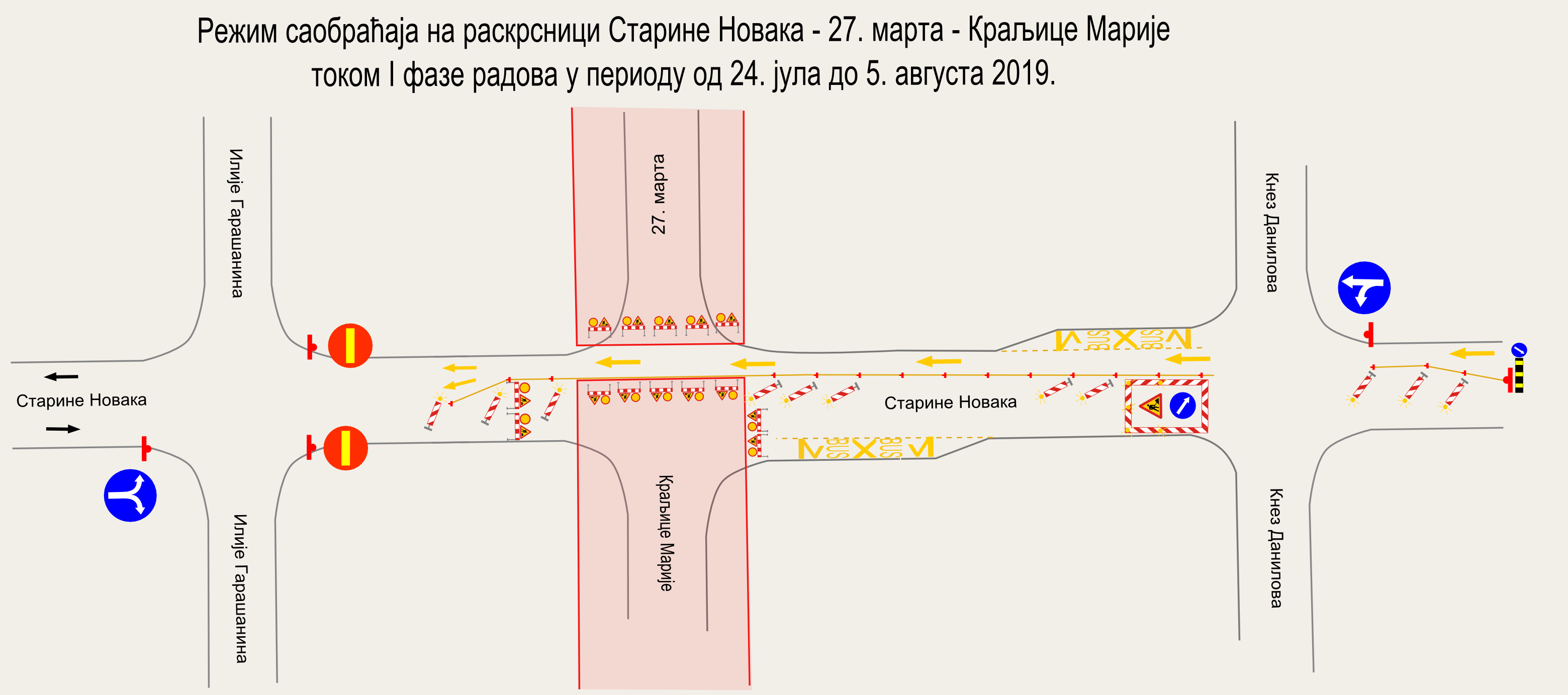                                                      Измена режима саобраћаја у Старине Новака
                                                     