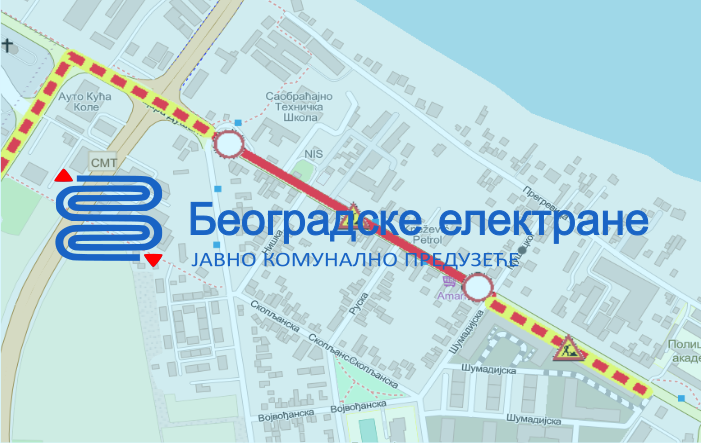                                                      Радови под саобраћајем у Цара Душана
                                                     