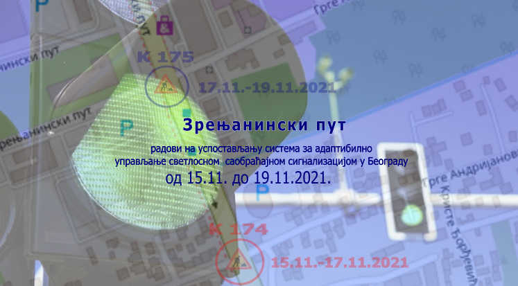                                                      Наставак радова на изградњи Система за адаптибилно управљање светлосном саобраћајном сигнализацијом у улици Зрењанински пут
                                                     