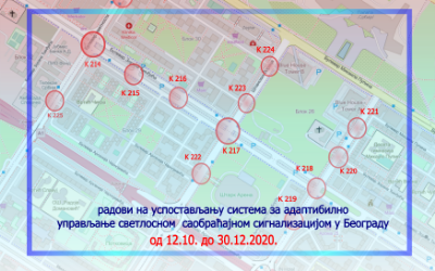                                                      Наставак радова на изградњи Система за адаптибилно управљање светлосном саобраћајном сигнализацијом у Београду
                                                     