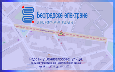                                                      Радови у Венизелoсовој улици
                                                     