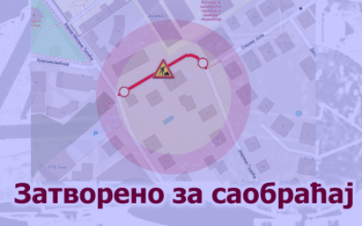                                                      Затворена за саобраћај улица Сердар Јола
                                                     