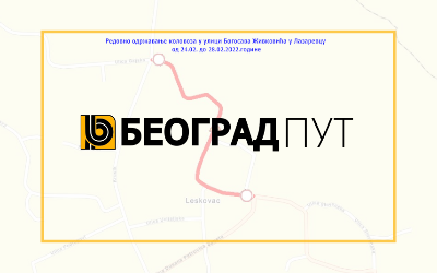                                                      Затворена за саобраћај улица Богосава Живковића у Лазаревцу
                                                     