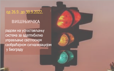                                                      Радови на изградњи Система за адаптибилно управљање светлосном саобраћајном сигнализацијом
                                                     